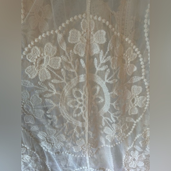*NWT* Zaful Cream Lace Top Cover Up - Picture 6 of 6